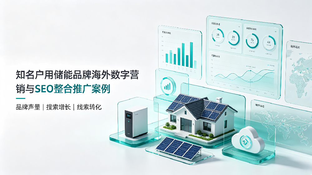 某知名户用储能品牌海外数字营销与SEO整合推广案例